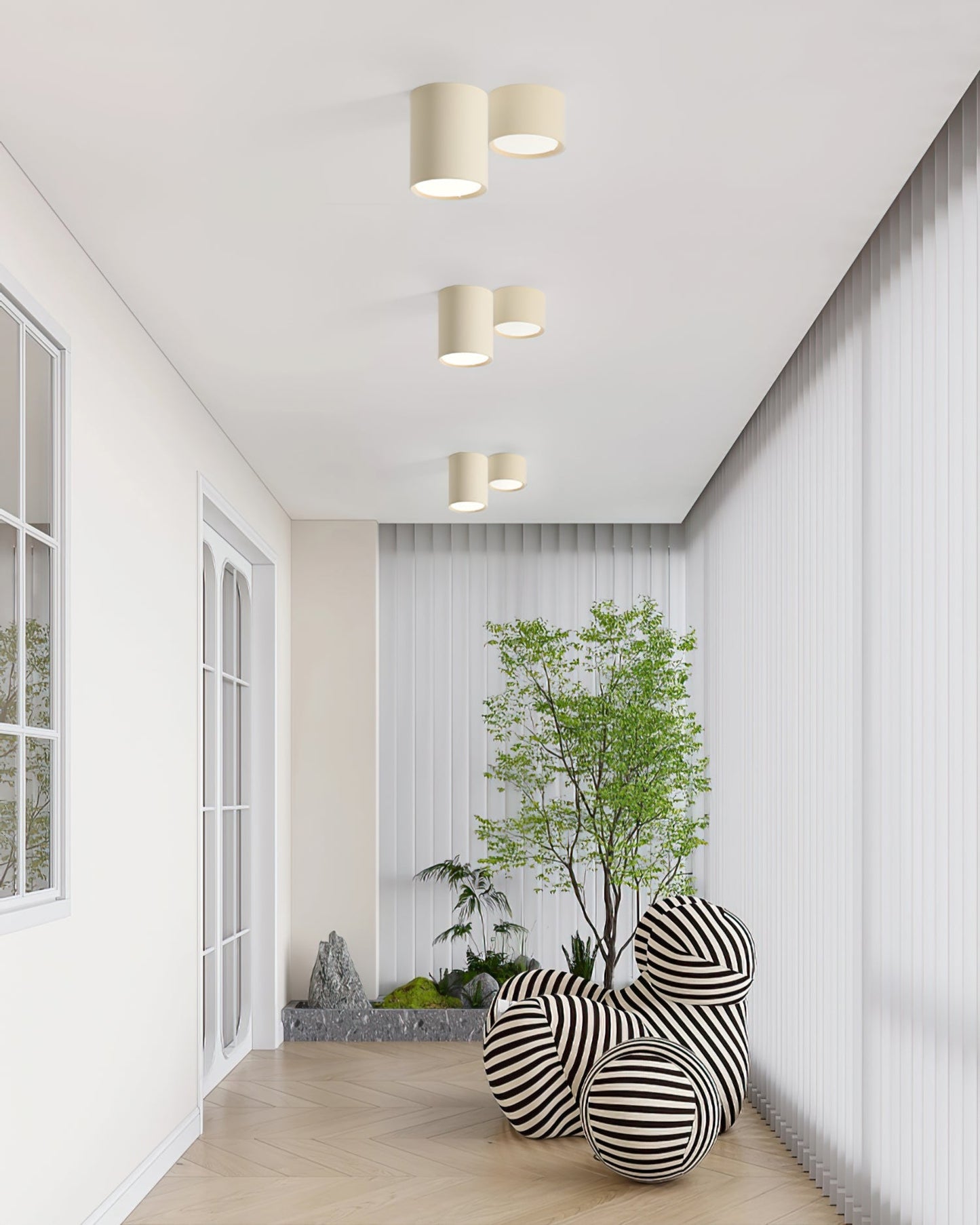 AsherSphere - Sleek Ceiling Light with Gentle Illumination