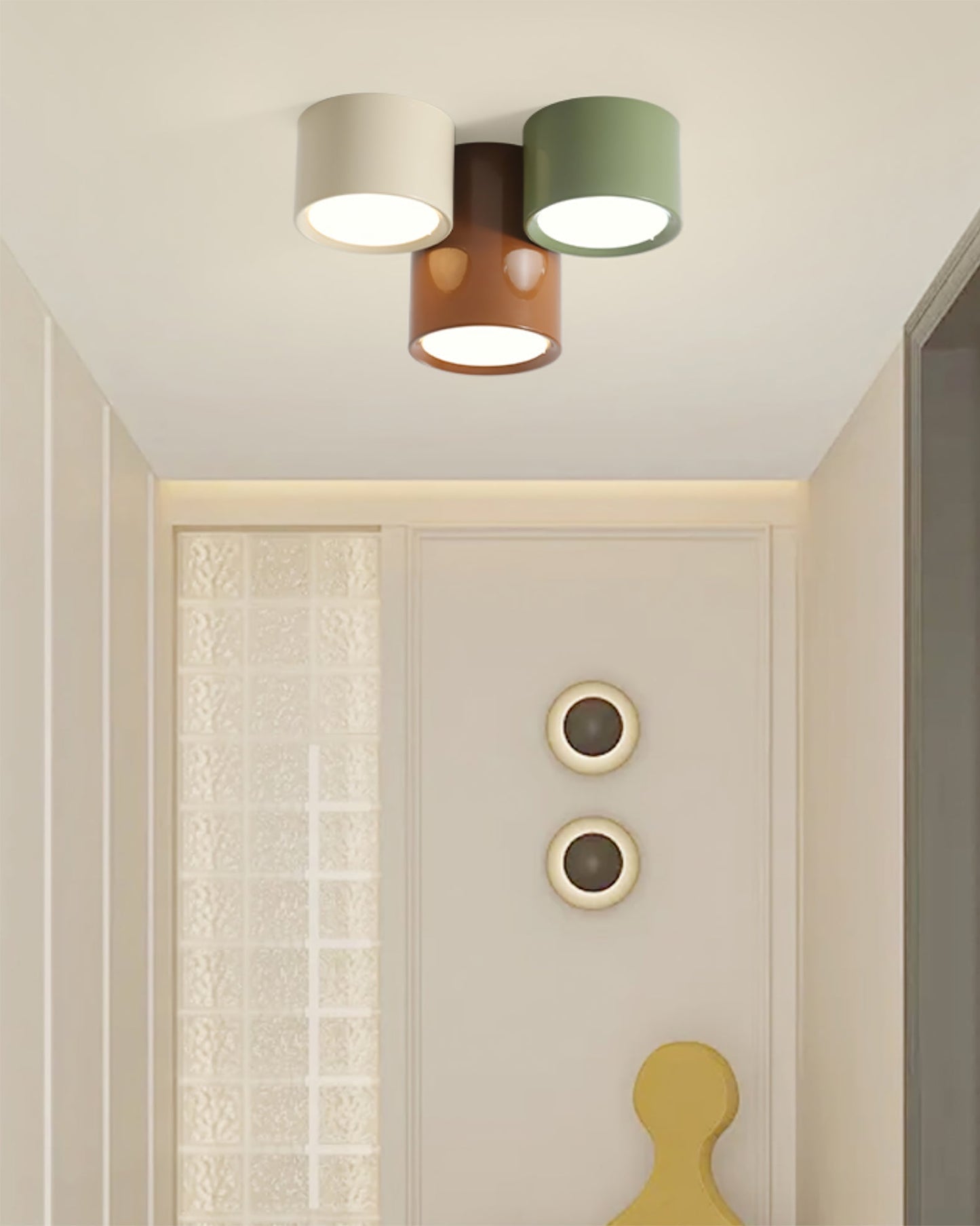 LuxeFusion - Deckenlampe mit integrierten Materialien und warmem Licht