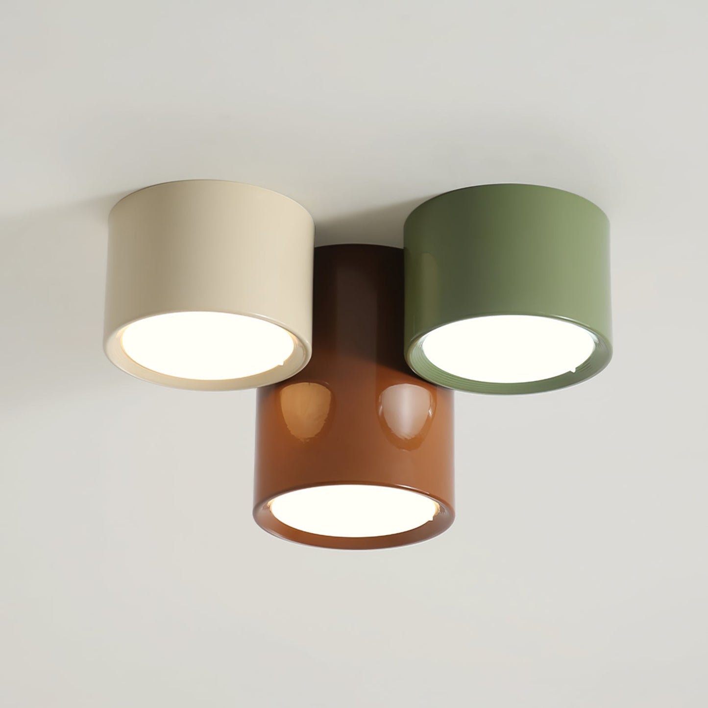 LuxeFusion - Deckenlampe mit integrierten Materialien und warmem Licht