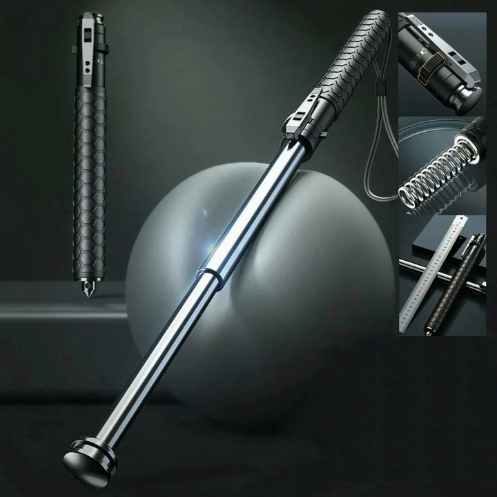 Automatic Self-Defense Hiking Stick with Ergonomic Handle – Compact Trekking Pole for Safety and Stability 6