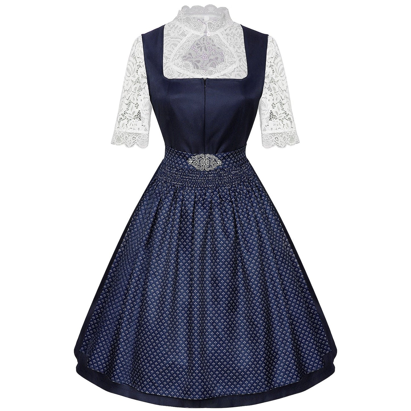 Bavarian dirndl dress – Oktoberfest | With apron & lace blouse for a traditional look 10