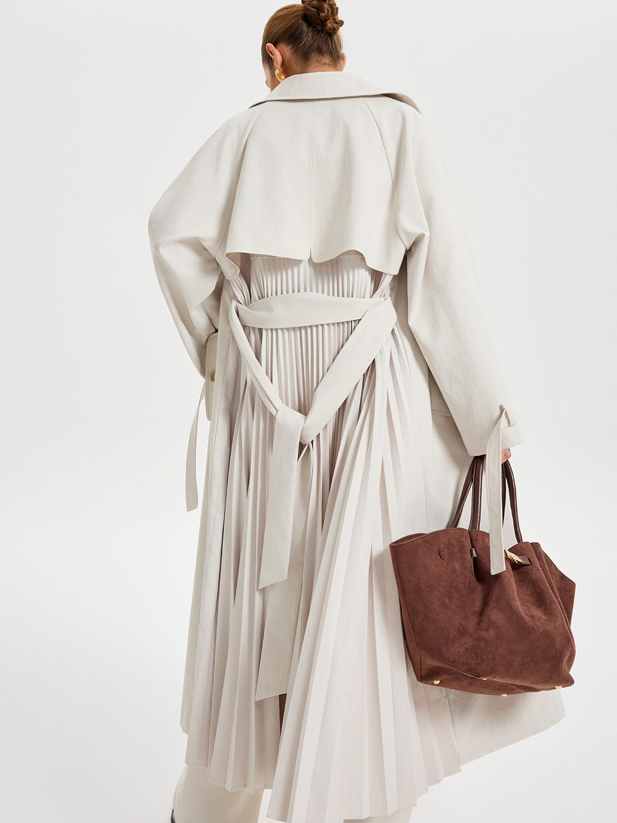 Belted Double-breasted Trench Coat 5