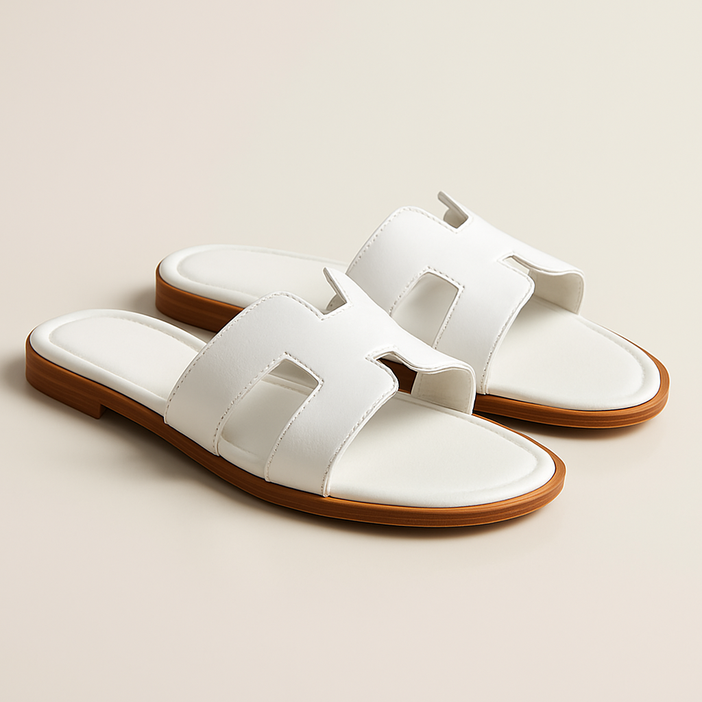 Black Flat Sandals for Women with Adjustable Straps and Ergonomic Footbed – Stylish Cut Out Design 0