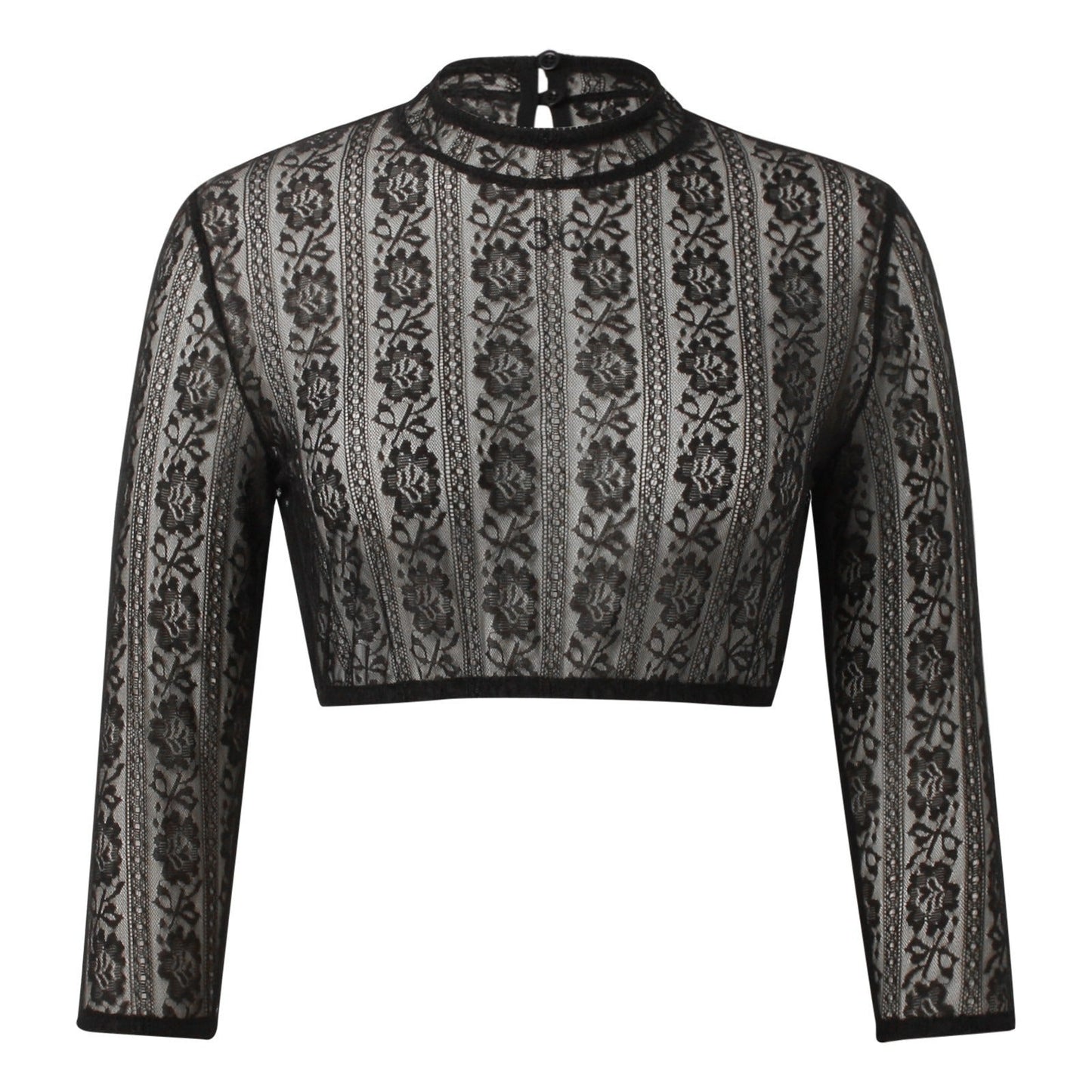 Black dirndl blouse with lace – Oktoberfest | Elegant Bavarian top in traditional costume style 2