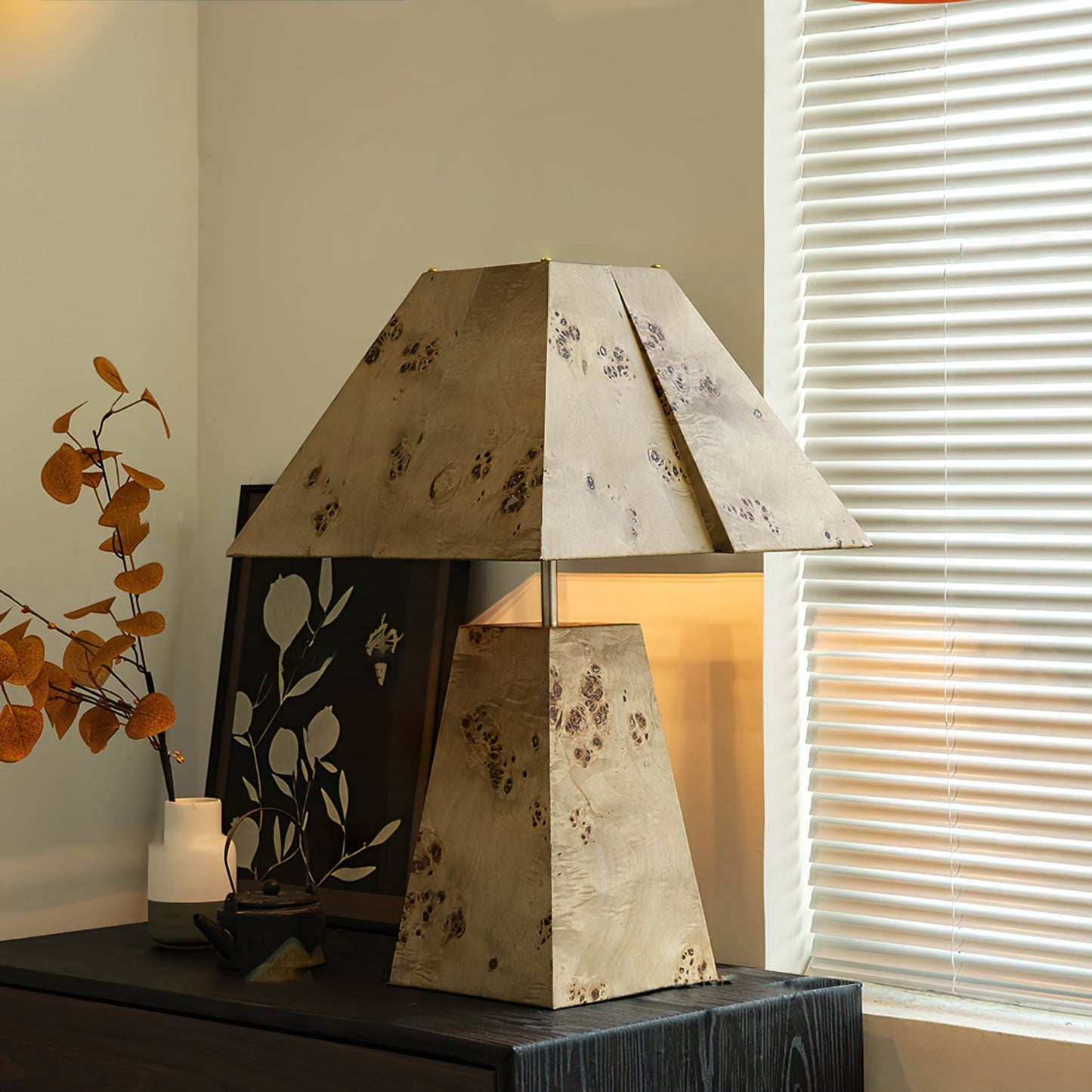 PineAura - Wooden Table Lamp