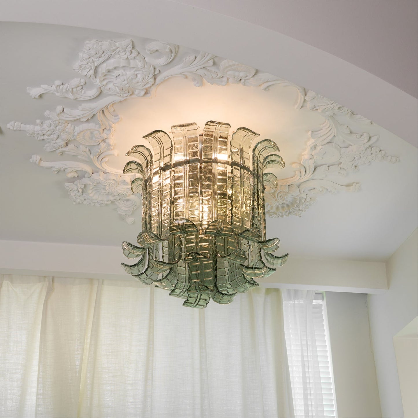 LuxeVetro - Ceiling Light with Italian Glass and Subtle Glow