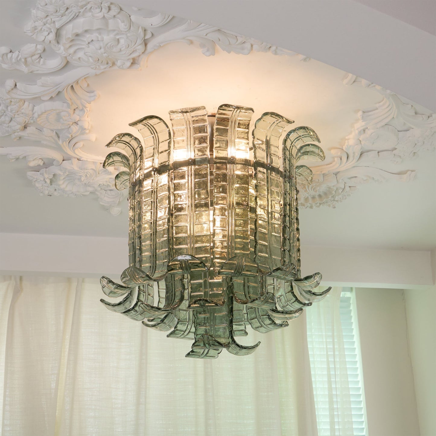 LuxeVetro - Ceiling Light with Italian Glass and Subtle Glow