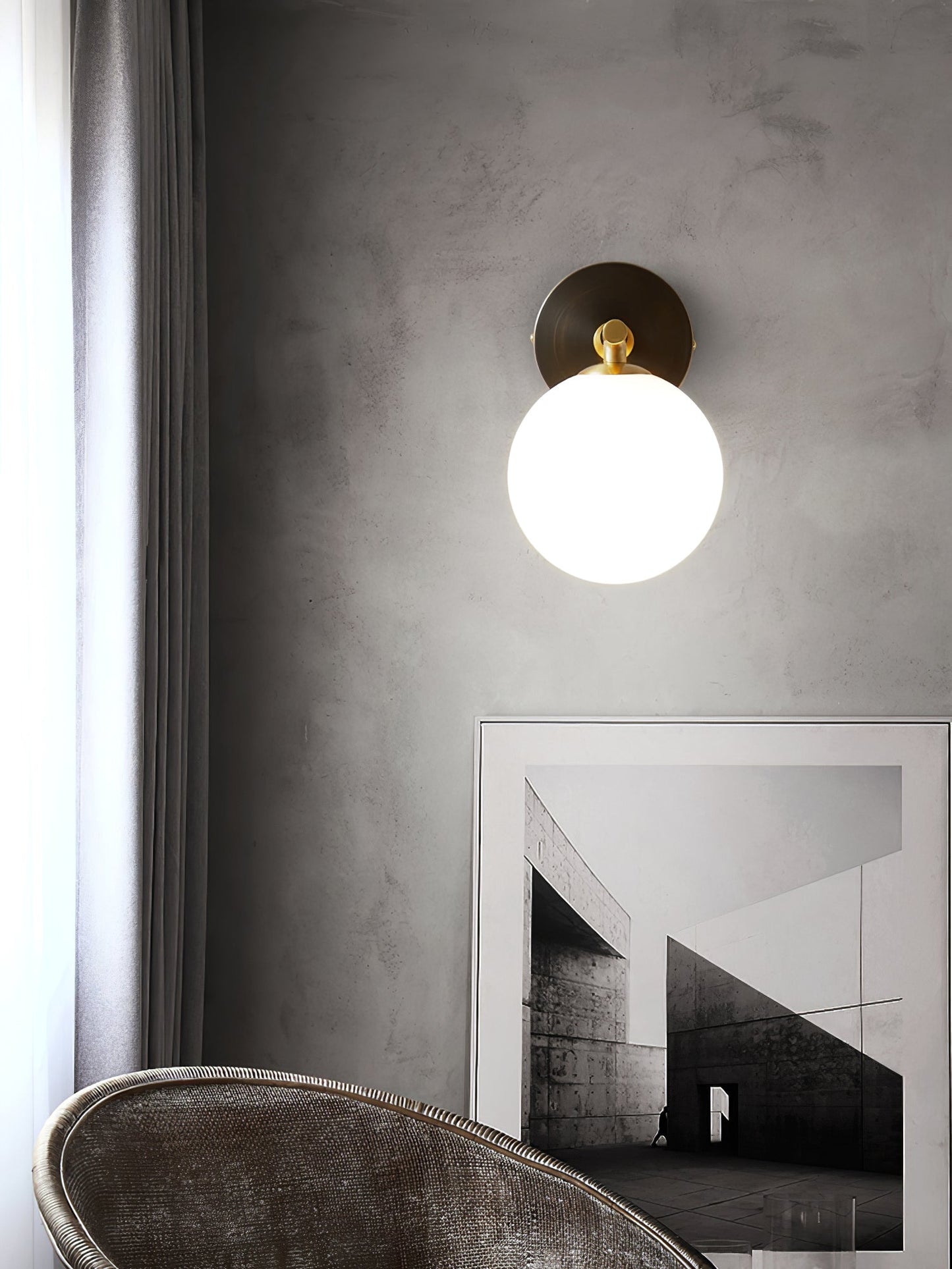 GlobalGlow – Gold Wall Lamp with Global Inspiration