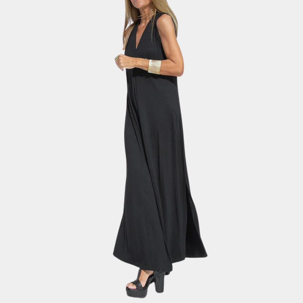 Ayania - Women's White Maxi Dress, Elegant Classic Long Formal Dress for Special Occasions-1