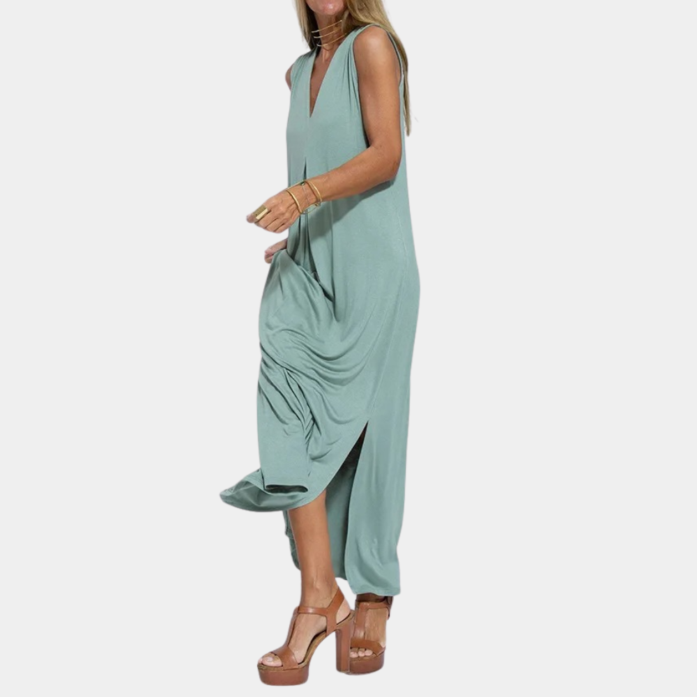 Ayania - Women's White Maxi Dress, Elegant Classic Long Formal Dress for Special Occasions-2