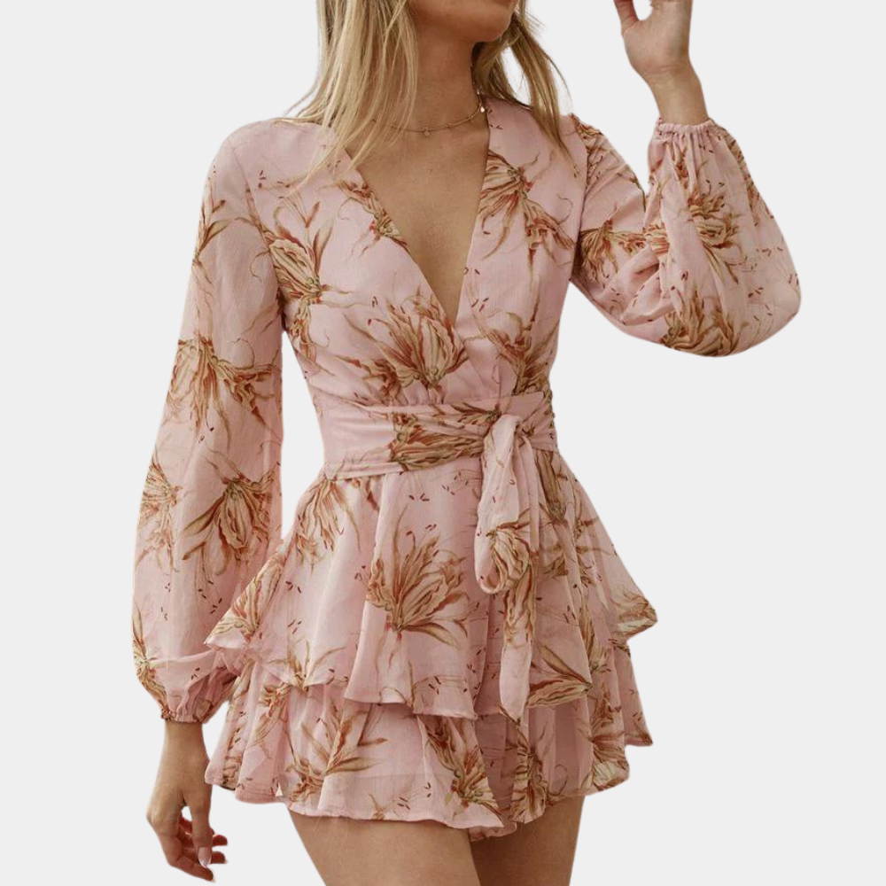 Alodie Women's Floral Mini Dress - Elegant Summer Dresses in Unique Patterns-1