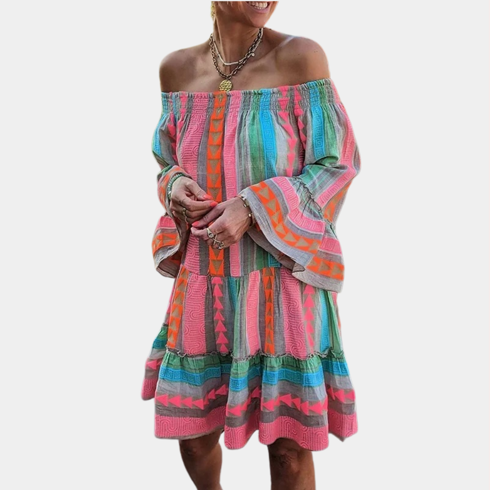 Aline - Colorful Summer Dress for Women in Soft, Breathable Fabric-2
