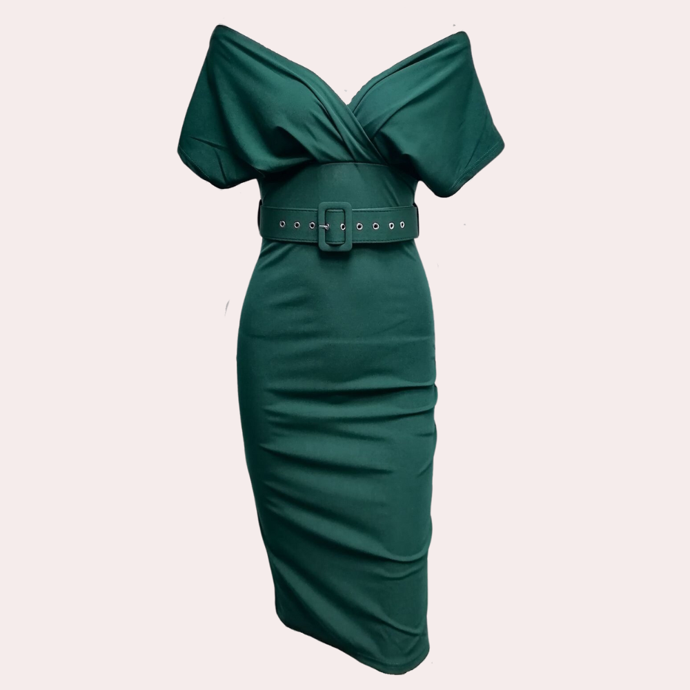 Women's Formal Dress Black Size M Polyester Off-Shoulder Elegant Evening Gown-3