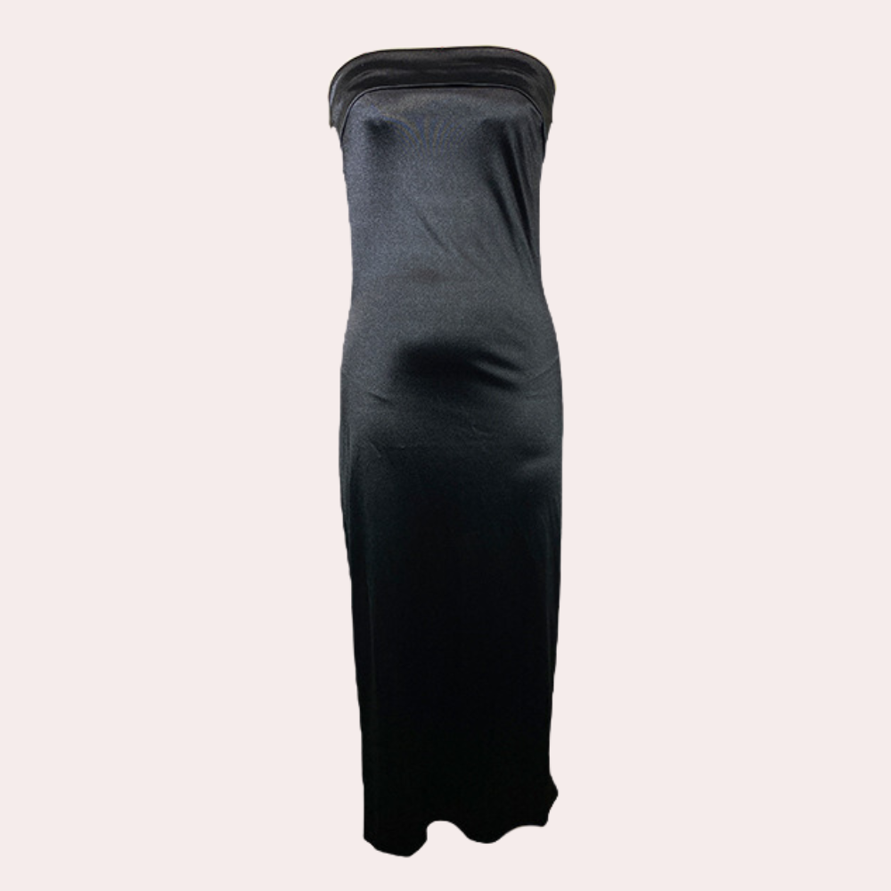 Women's Elegant Dress Blue Size M Polyester-4
