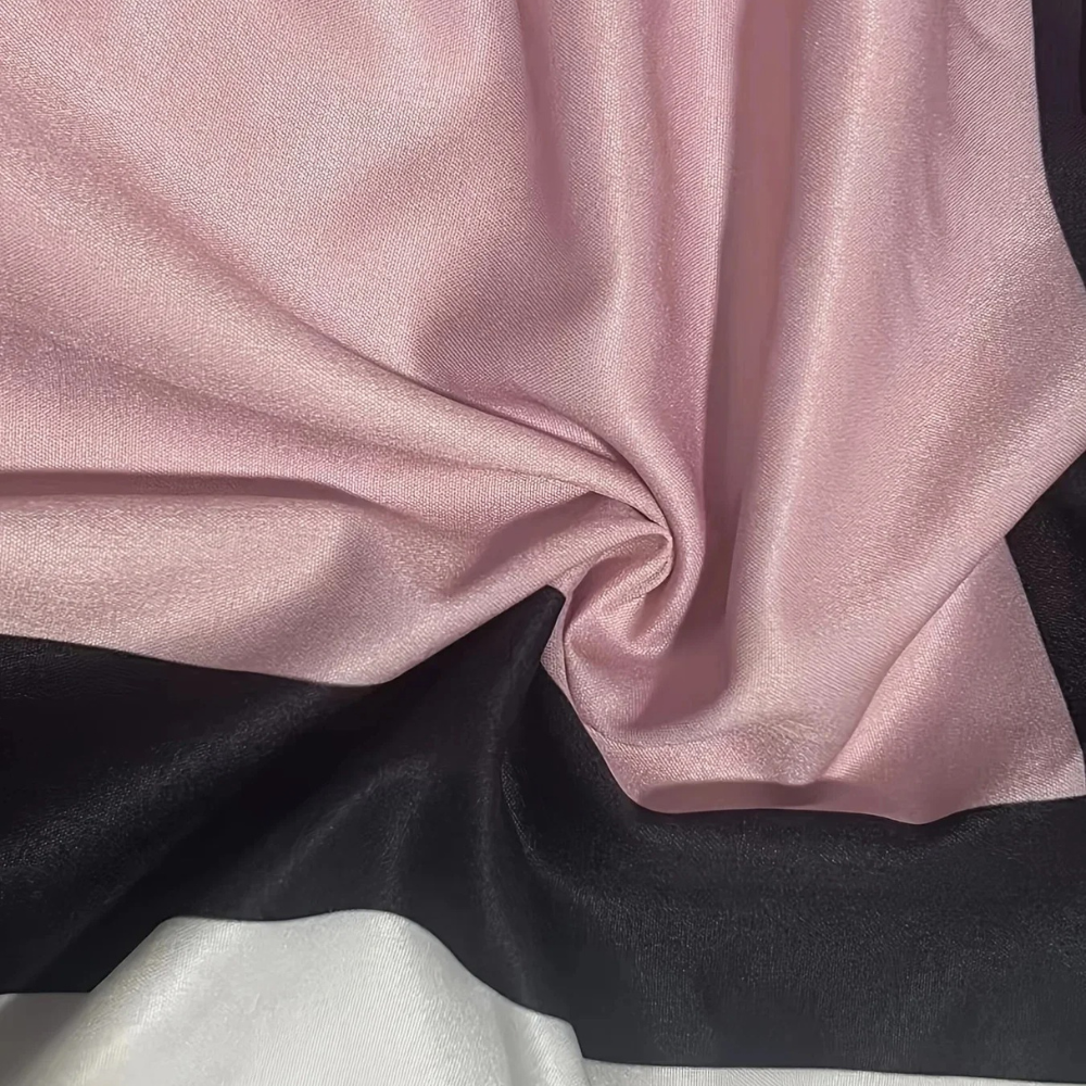 Elegant Pink Midi Dress for Women with Long Sleeves and Button Closure-5