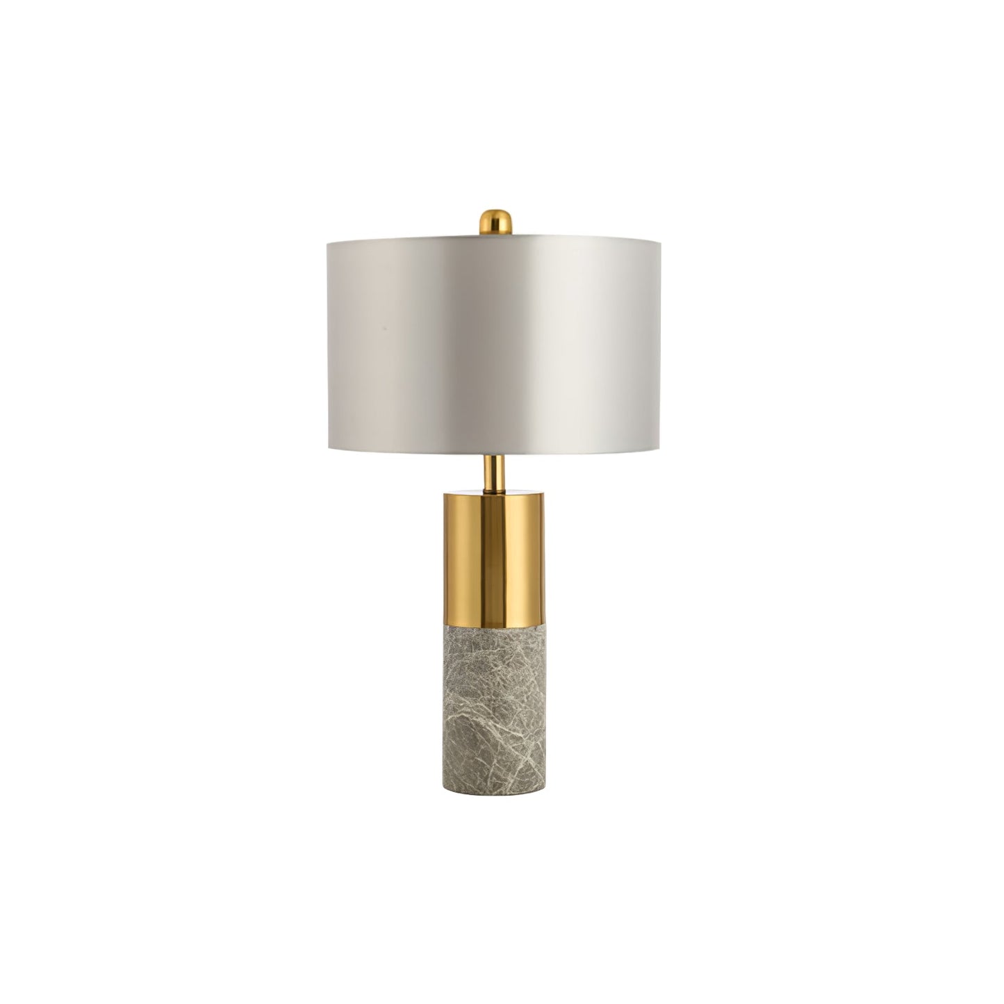 StoneRadiance - Elegant Table Lamp with Marble Base and Modern Lines