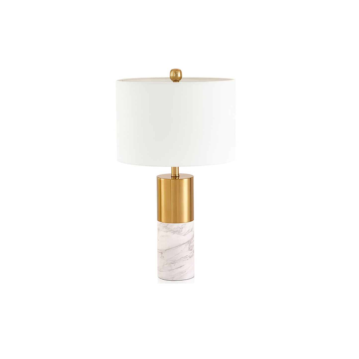 StoneRadiance - Elegant Table Lamp with Marble Base and Modern Lines