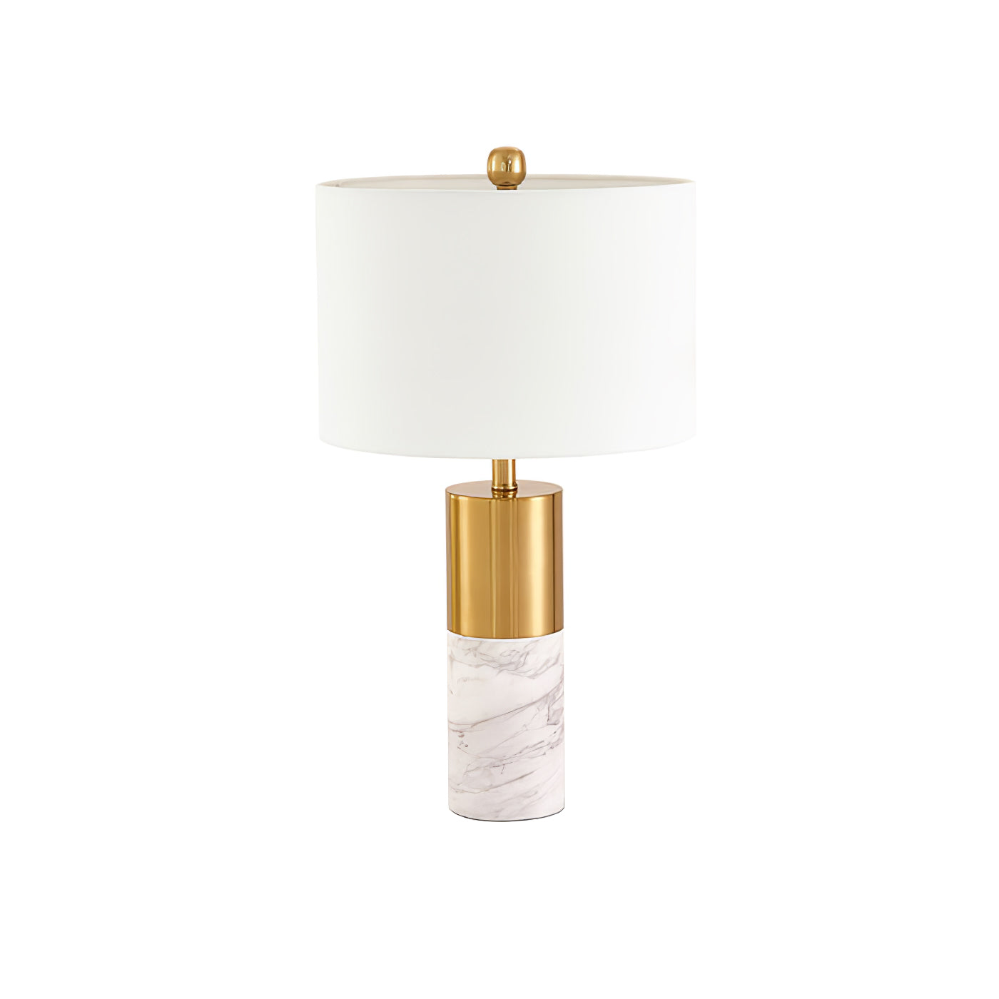 StoneRadiance - Elegant Table Lamp with Marble Base and Modern Lines
