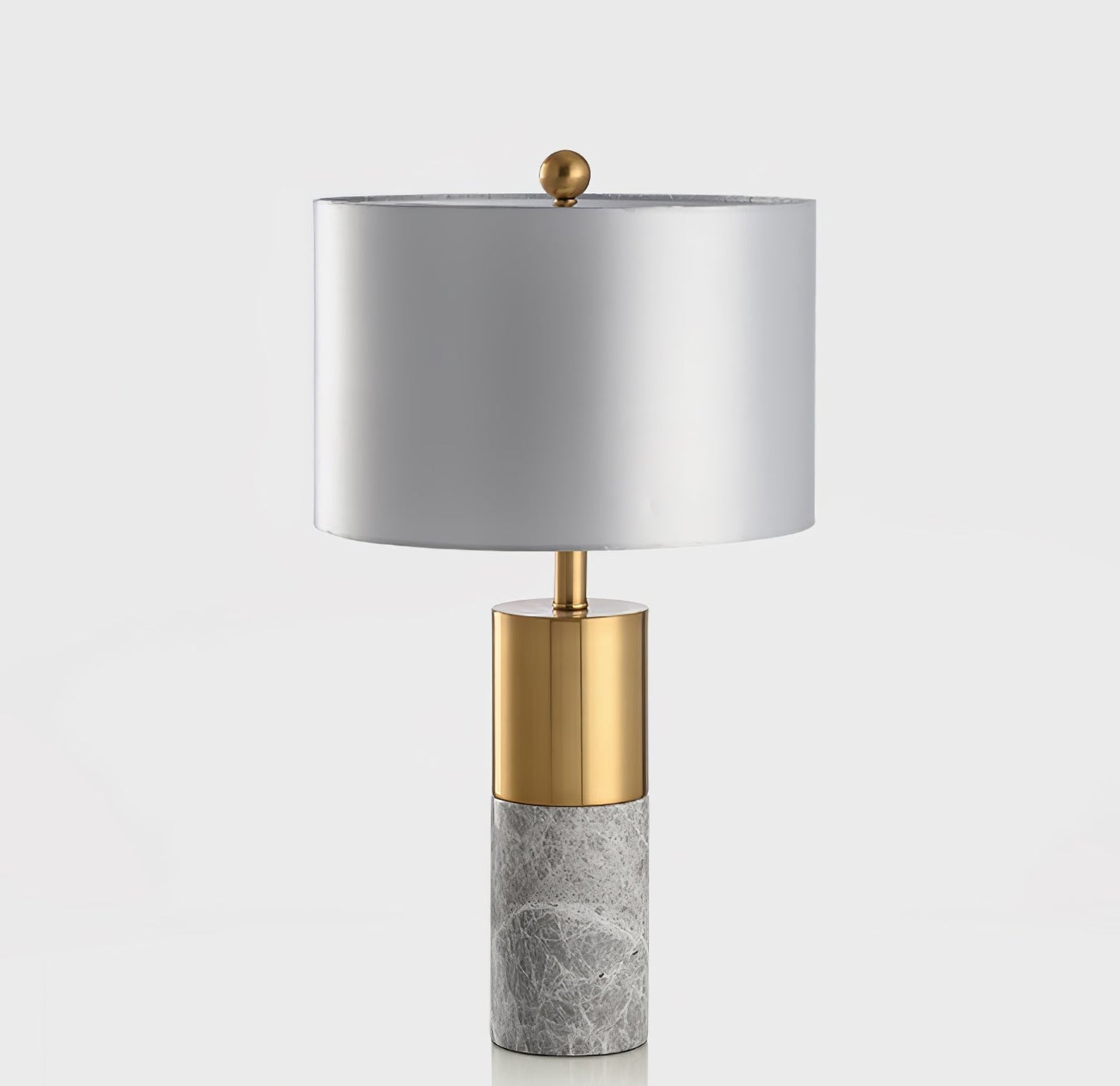 StoneRadiance - Elegant Table Lamp with Marble Base and Modern Lines