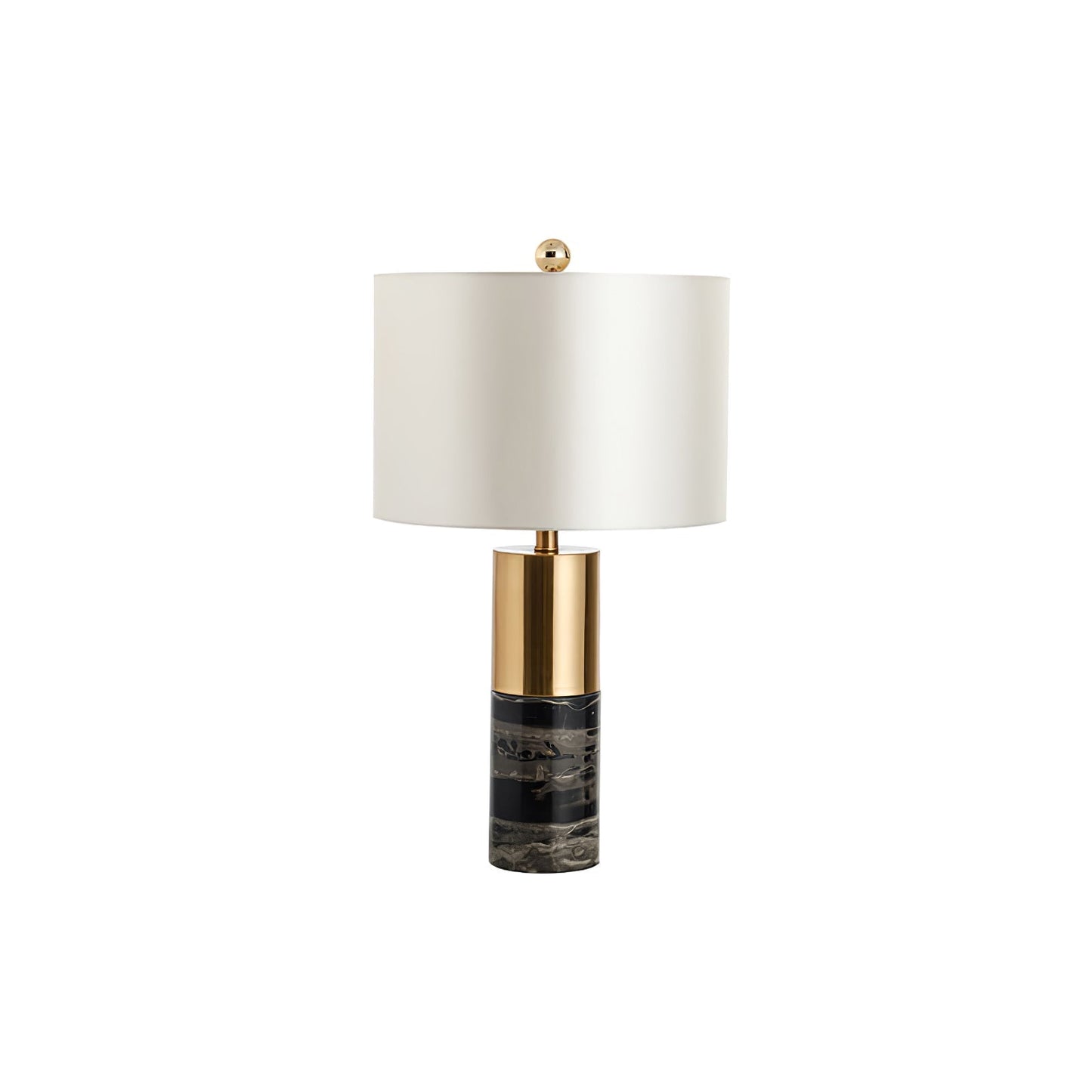 StoneRadiance - Elegant Table Lamp with Marble Base and Modern Lines
