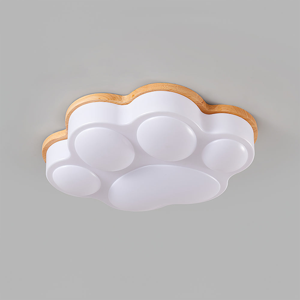 KittyLuxe - Plafonnier avec un design de patte de chat ludique et une lueur subtile