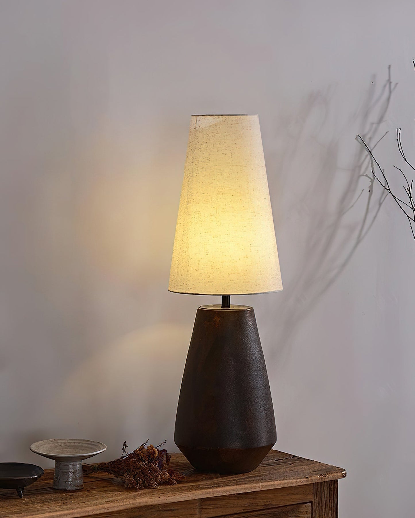 GlossyHaven - Ceramic Table Lamp