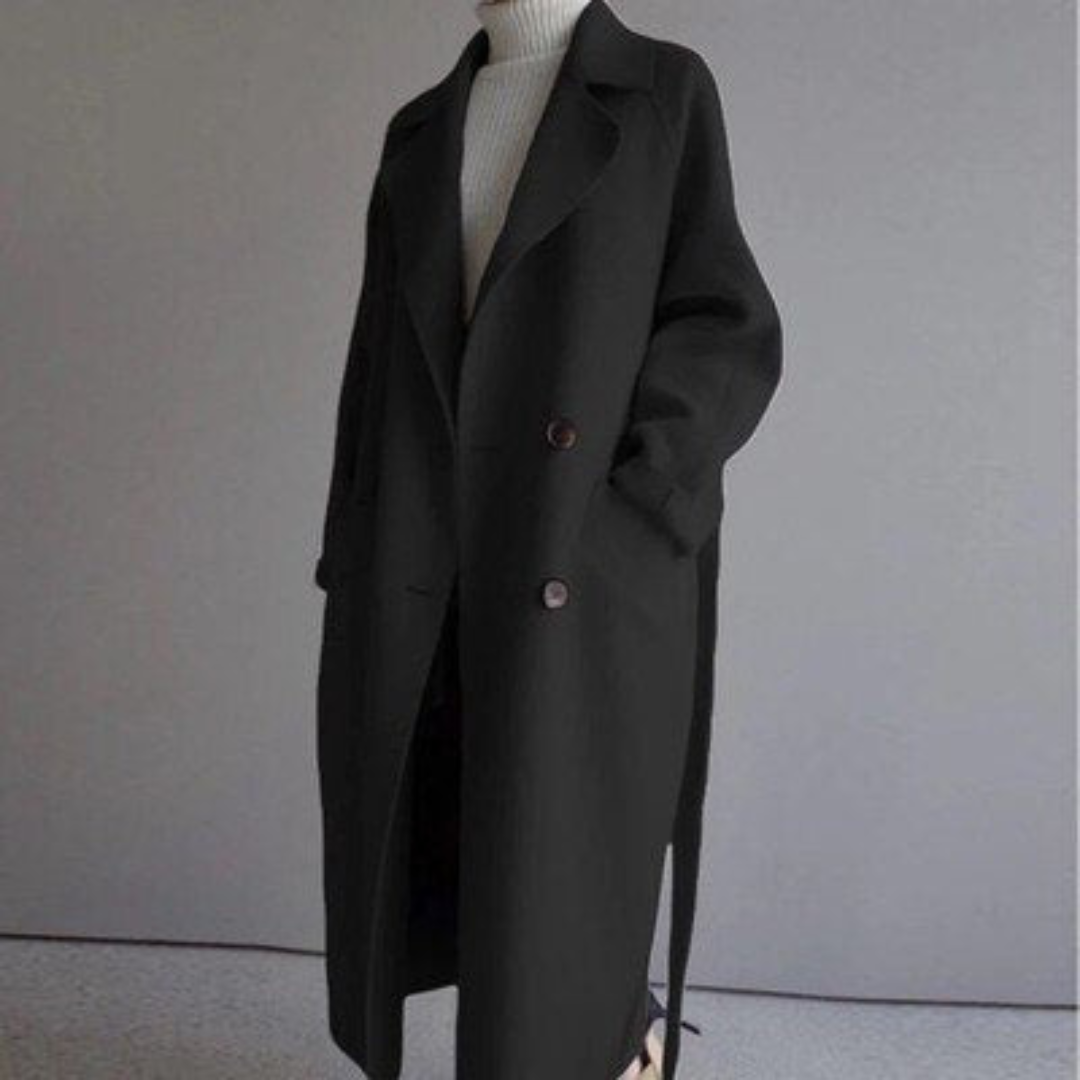 Clara | Stylish Tailored Longline Coat with Oversized Lapels for Women 4