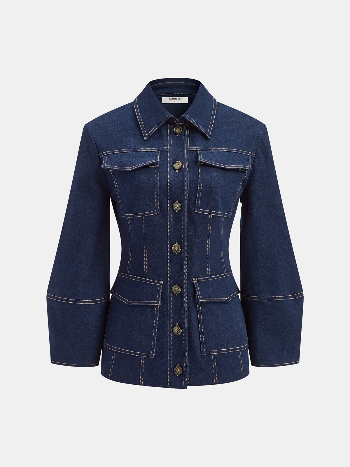 Contrast Stitching Denim Jacket 6