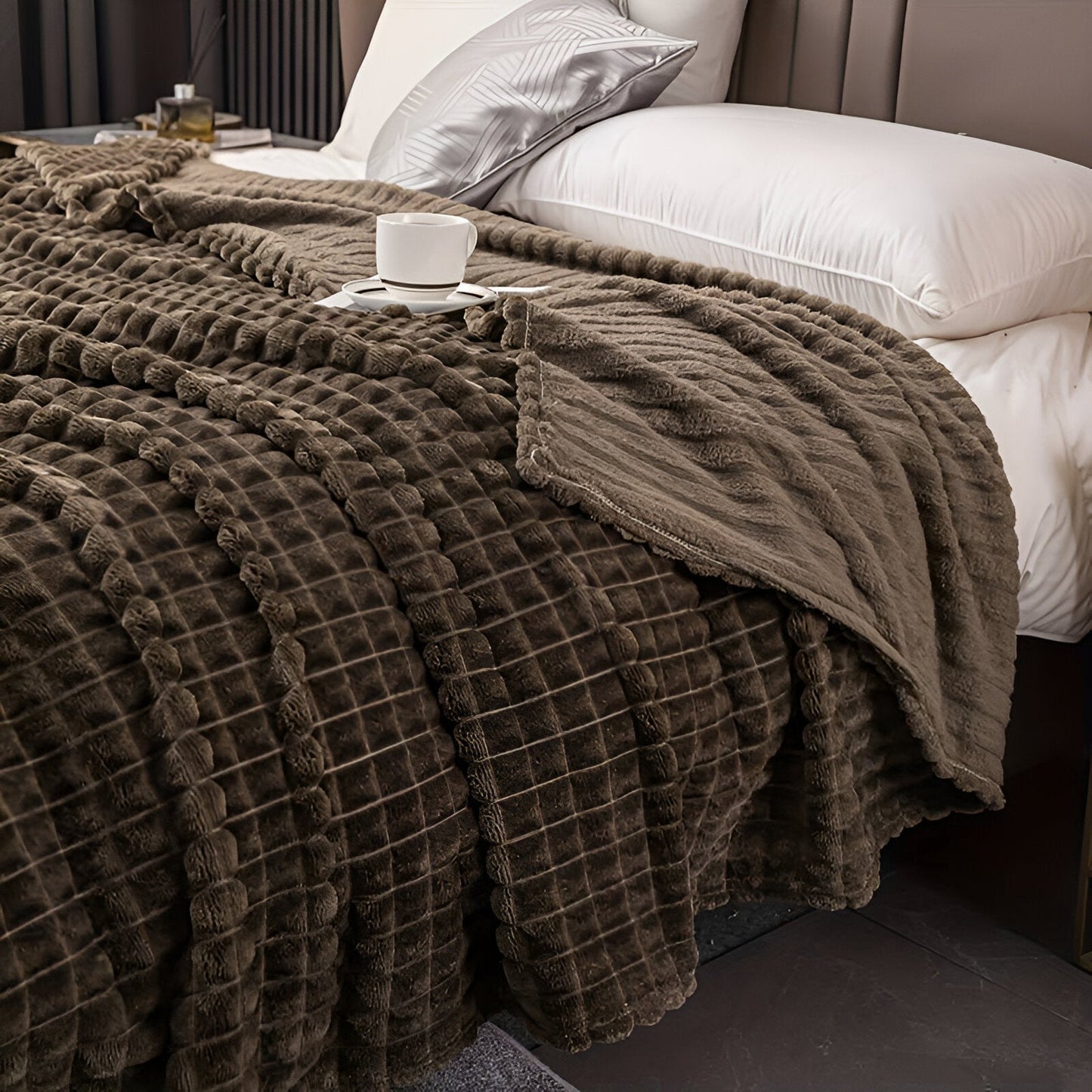 CozyCoral | Ultra-Soft Elegant Plaid Blanket for Ultimate Comfort 14