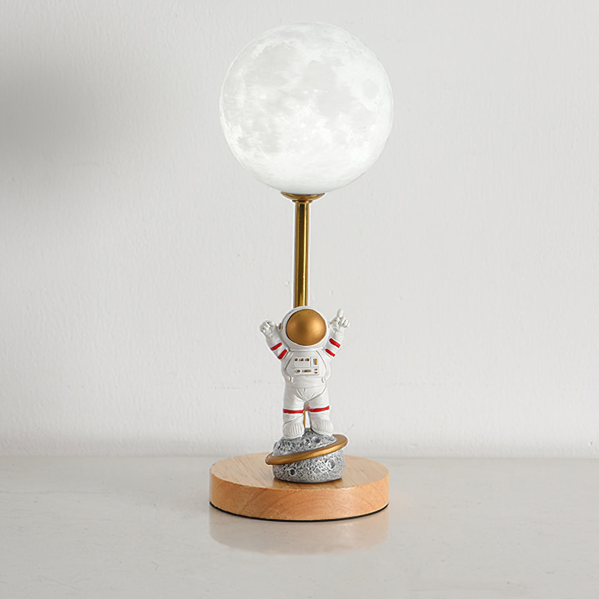 MoonGlow - Creative Table Lamp with Moon Shape and LED Light