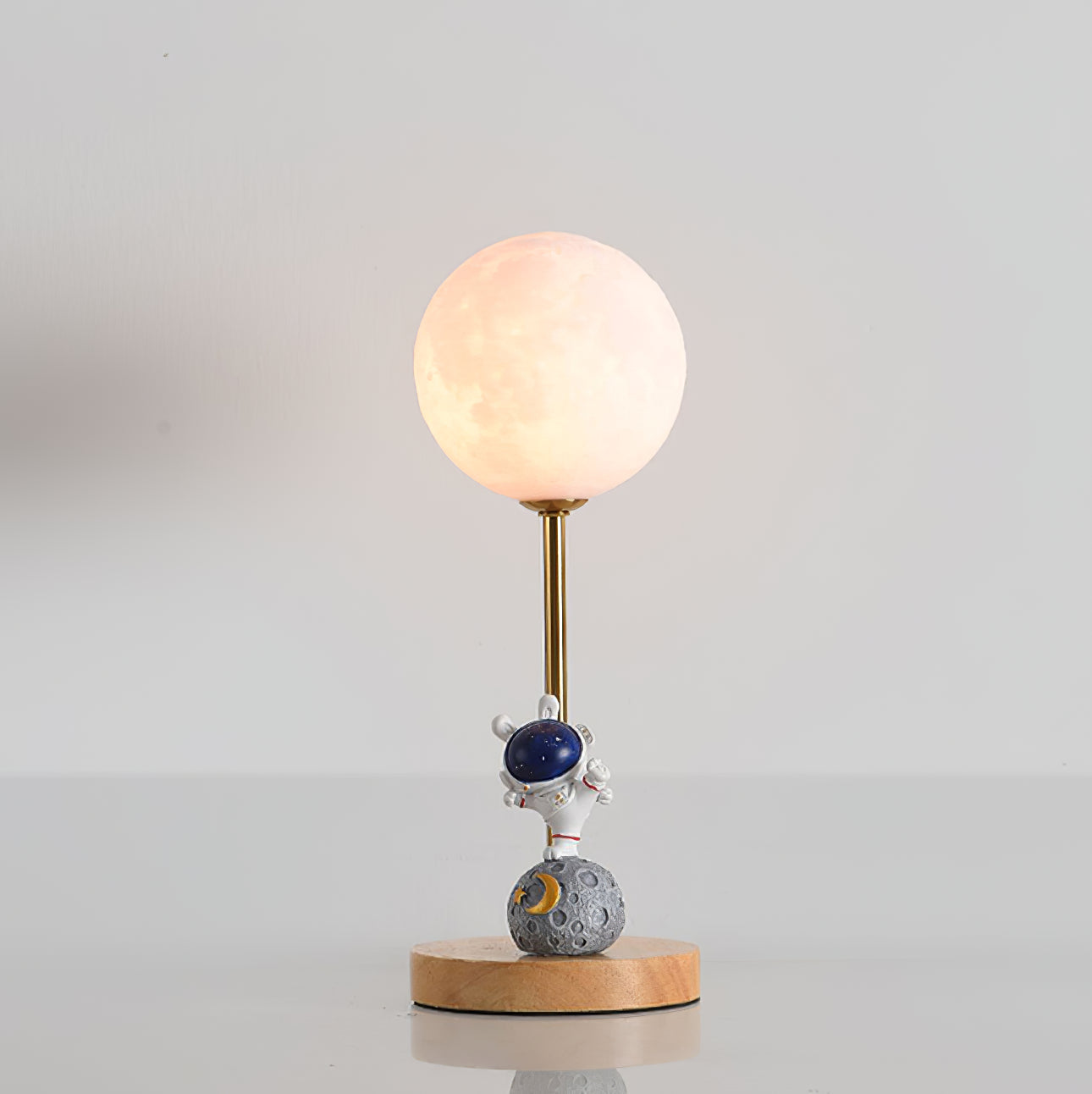 MoonGlow - Creative Table Lamp with Moon Shape and LED Light
