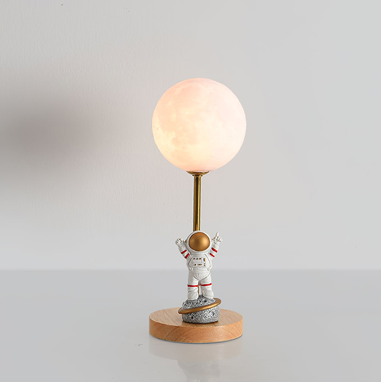 MoonGlow - Creative Table Lamp with Moon Shape and LED Light
