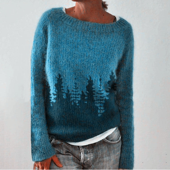 PureLuxe - Luxury Men's Sweater in Organic Cotton - Pine Green