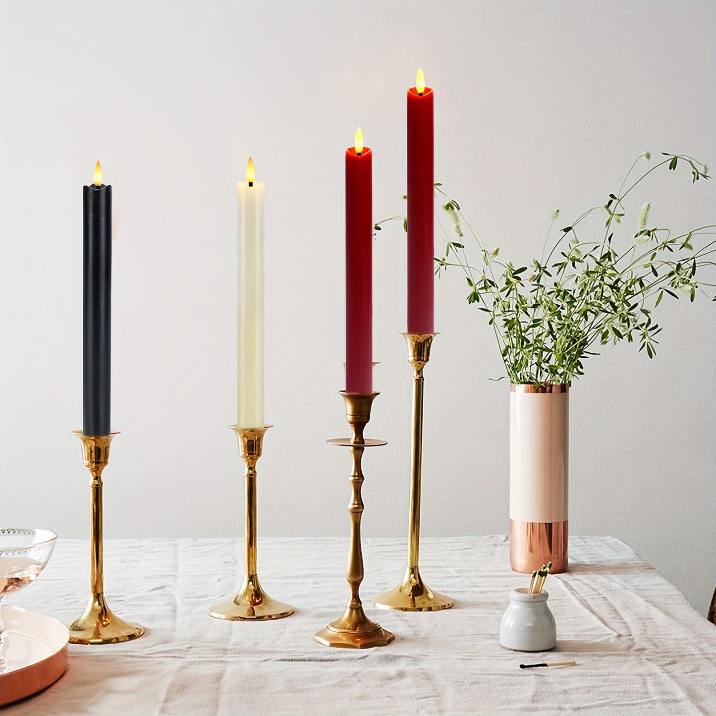 CandleLuxe – 6 LED Taper Candles with Remote for Luxurious Event Lighting
