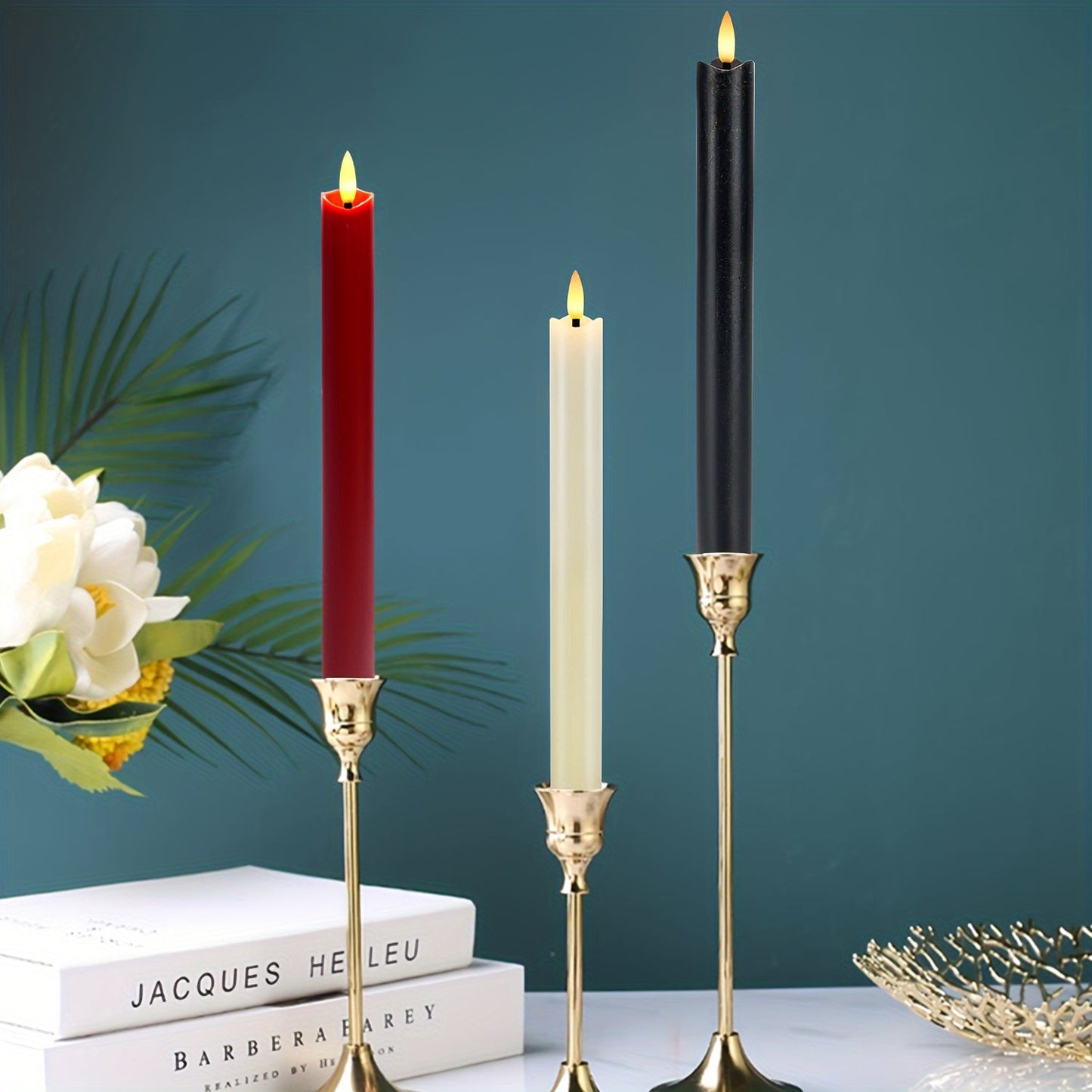 CandleLuxe – 6 LED Taper Candles with Remote for Luxurious Event Lighting