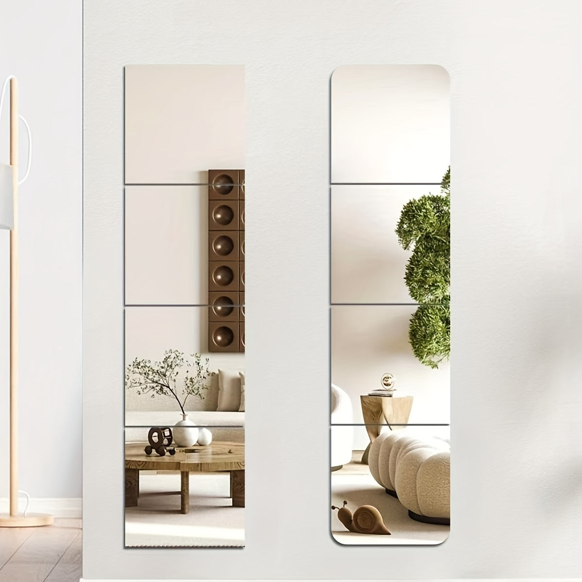 ClearReflections - Langlebiges Acrylwandspiegel-Set