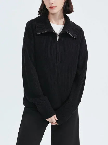 SilkBlend - Cashmere Zip Jumper