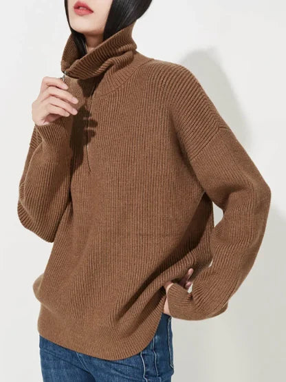 SilkBlend - Cashmere Zip Jumper
