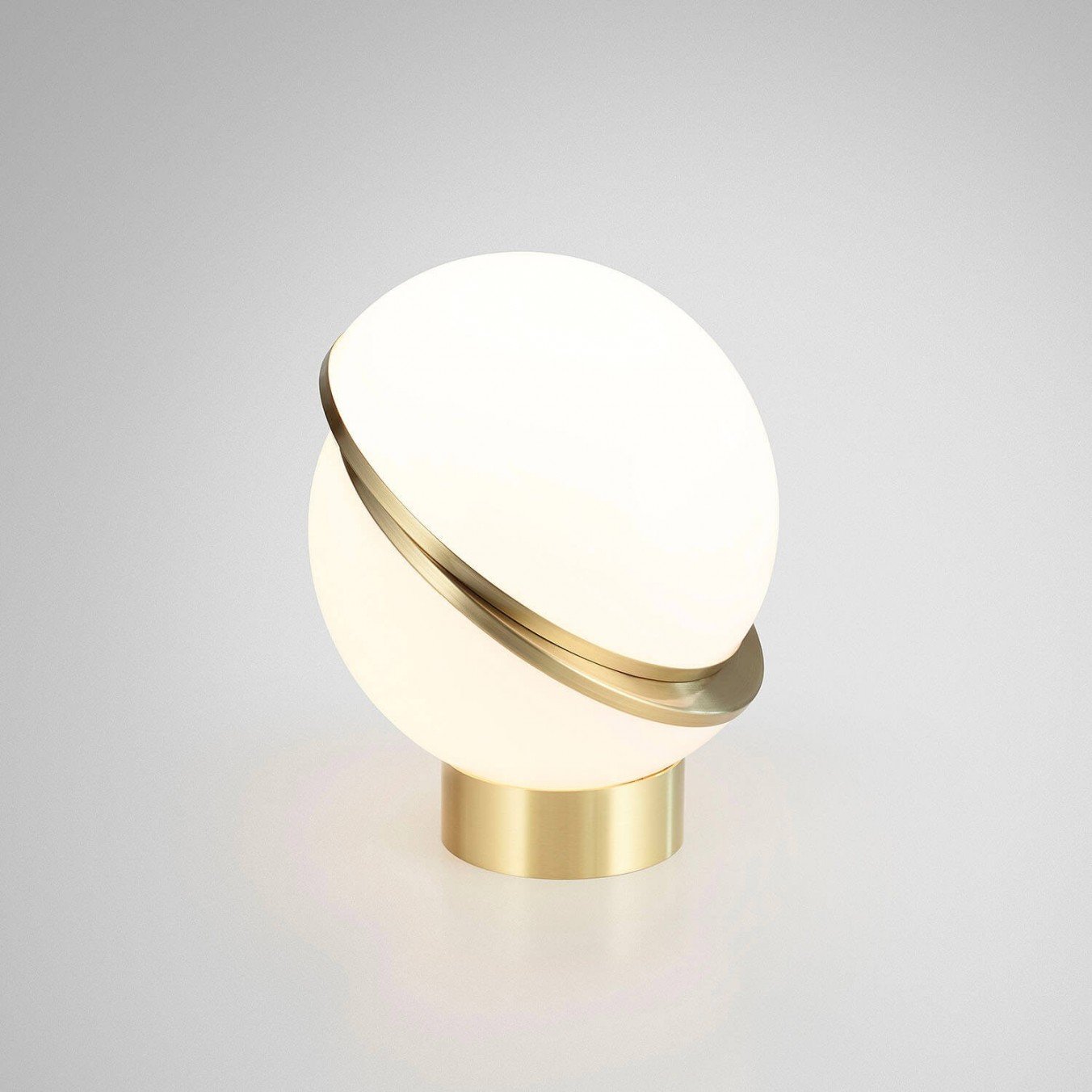 LuxeMoonbeam - Table Lamp with Unique Crescent Design and Cozy Radiance