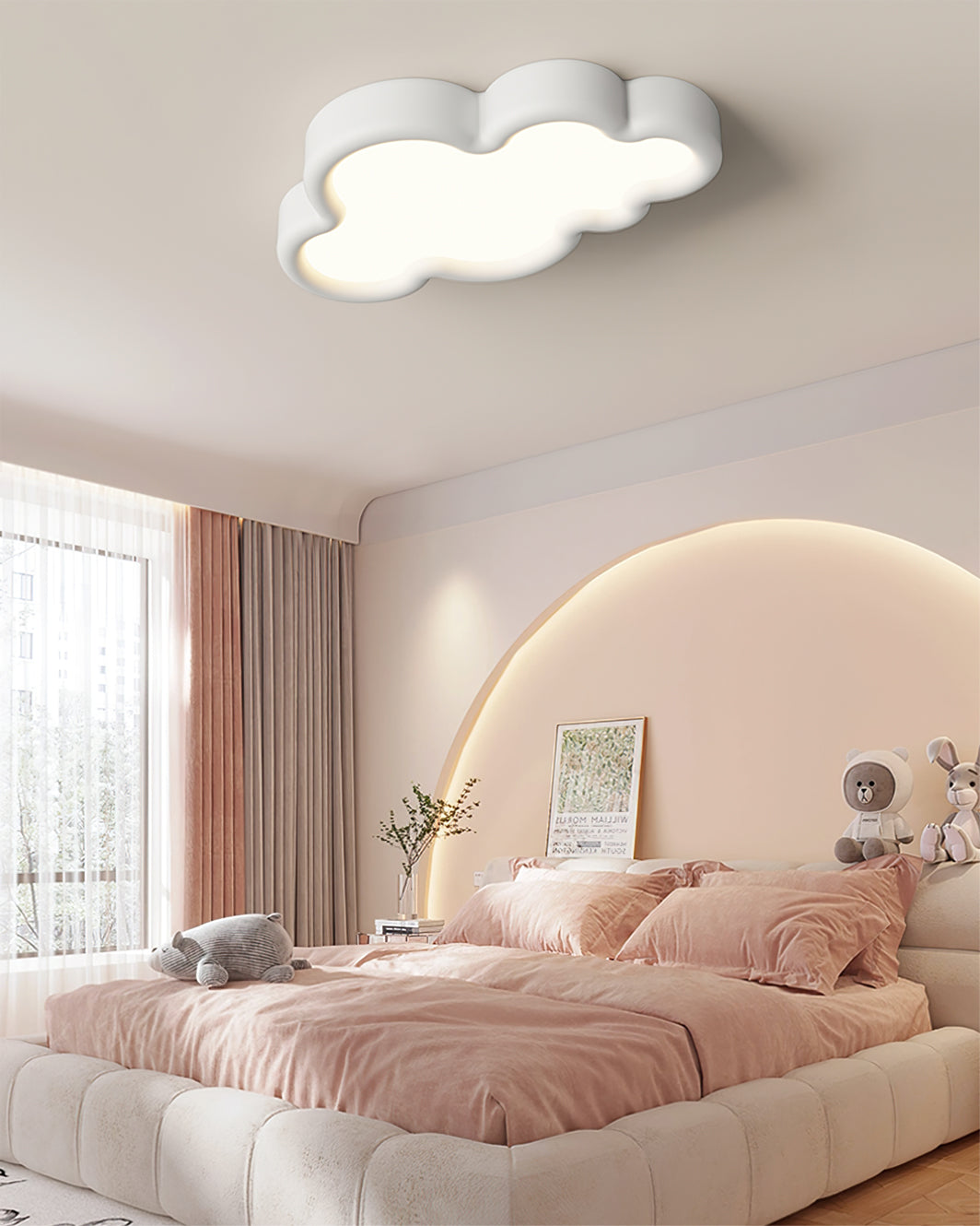 CrownLuxe - Regal Ceiling Lamp with Queen's Style and Subtle Lighting