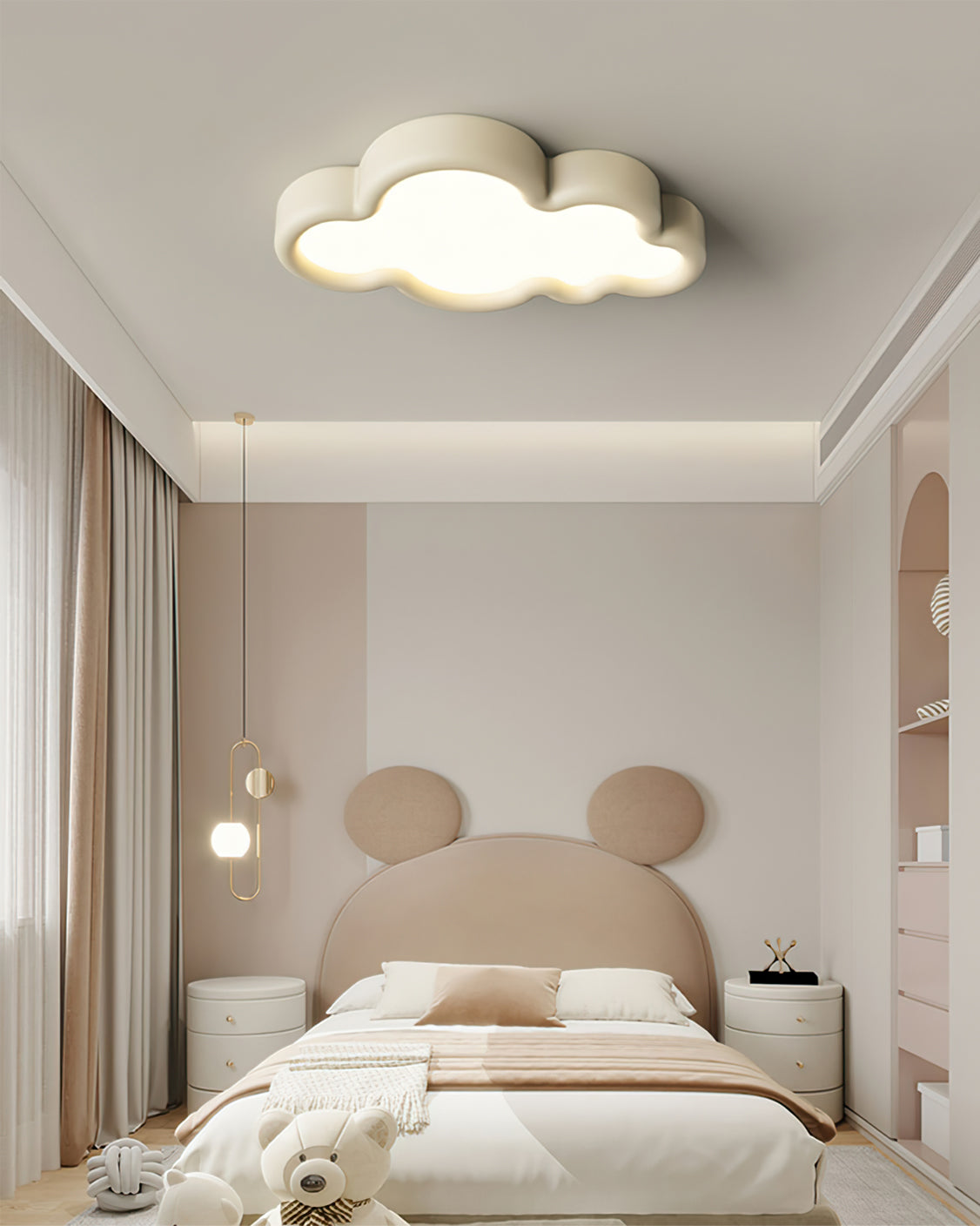 CrownLuxe - Regal Ceiling Lamp with Queen's Style and Subtle Lighting