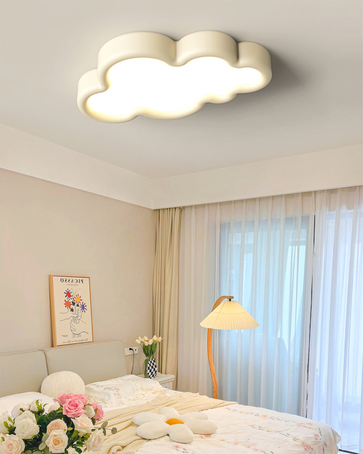 CrownLuxe - Regal Ceiling Lamp with Queen's Style and Subtle Lighting