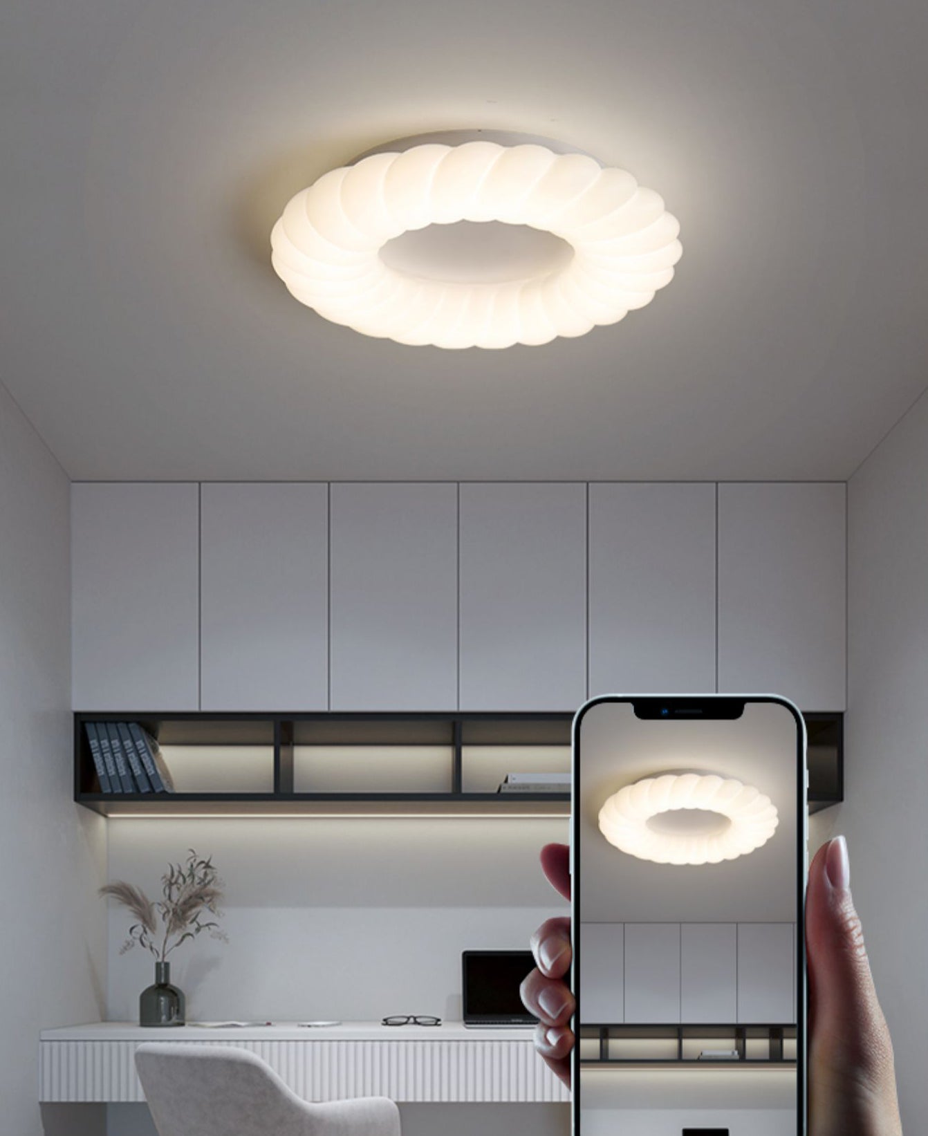 CloudGlow - Ceiling Lamp with Light and Elegant Form
