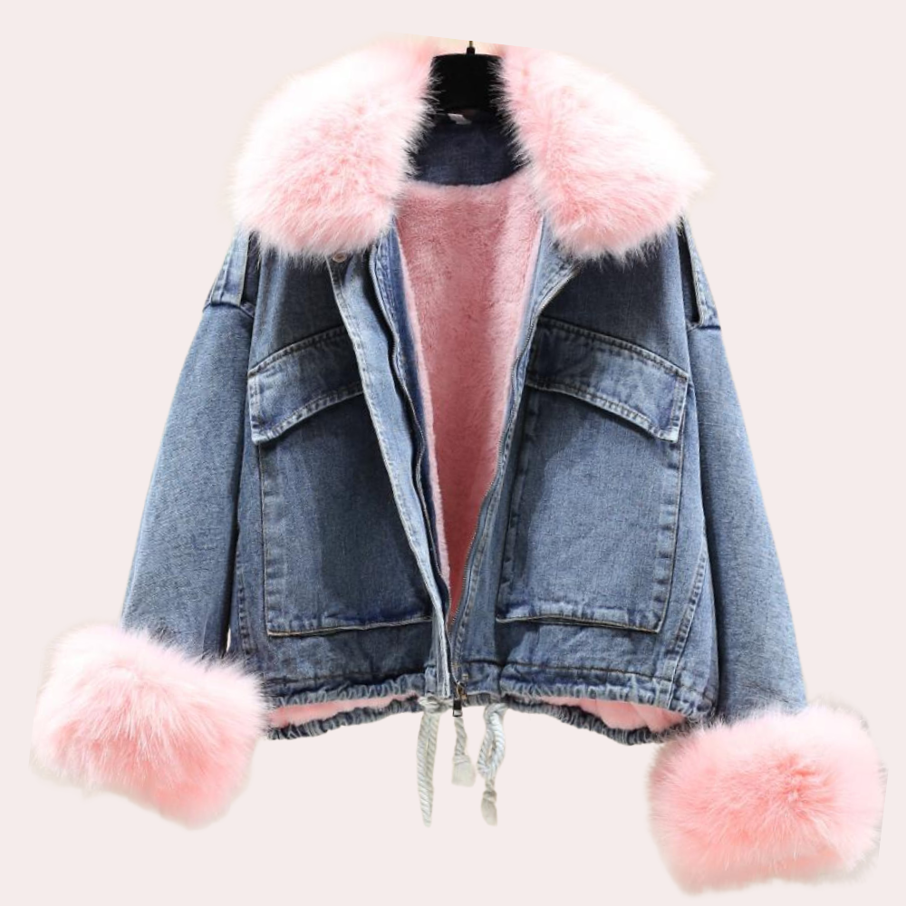 DELILAH - Modern Denim Down Jacket for Women for the Winter Season 1