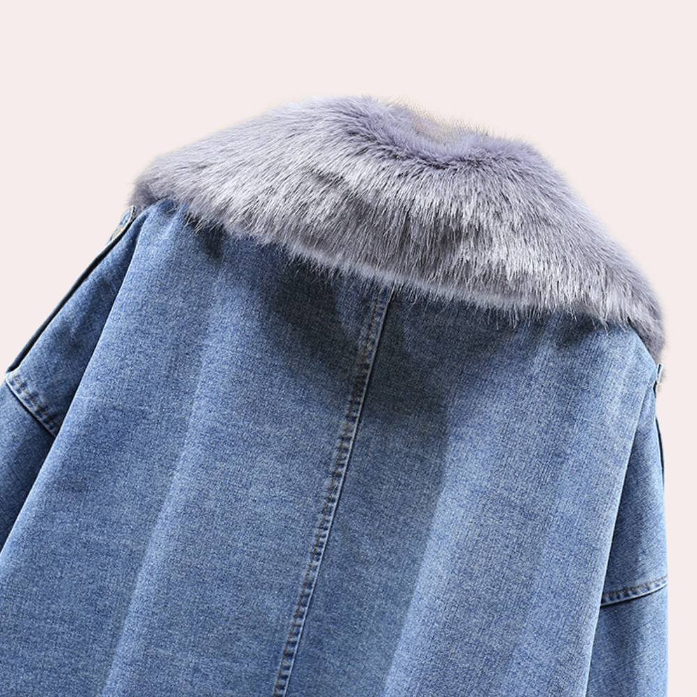 DELILAH - Modern Denim Down Jacket for Women for the Winter Season 3