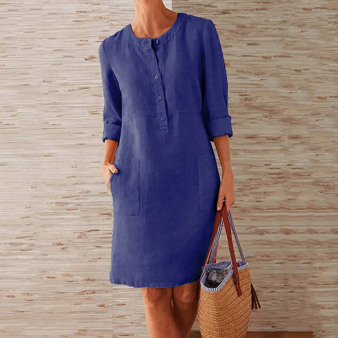 Variant image for Women's Summer Dress Blue Size M Polyester-29