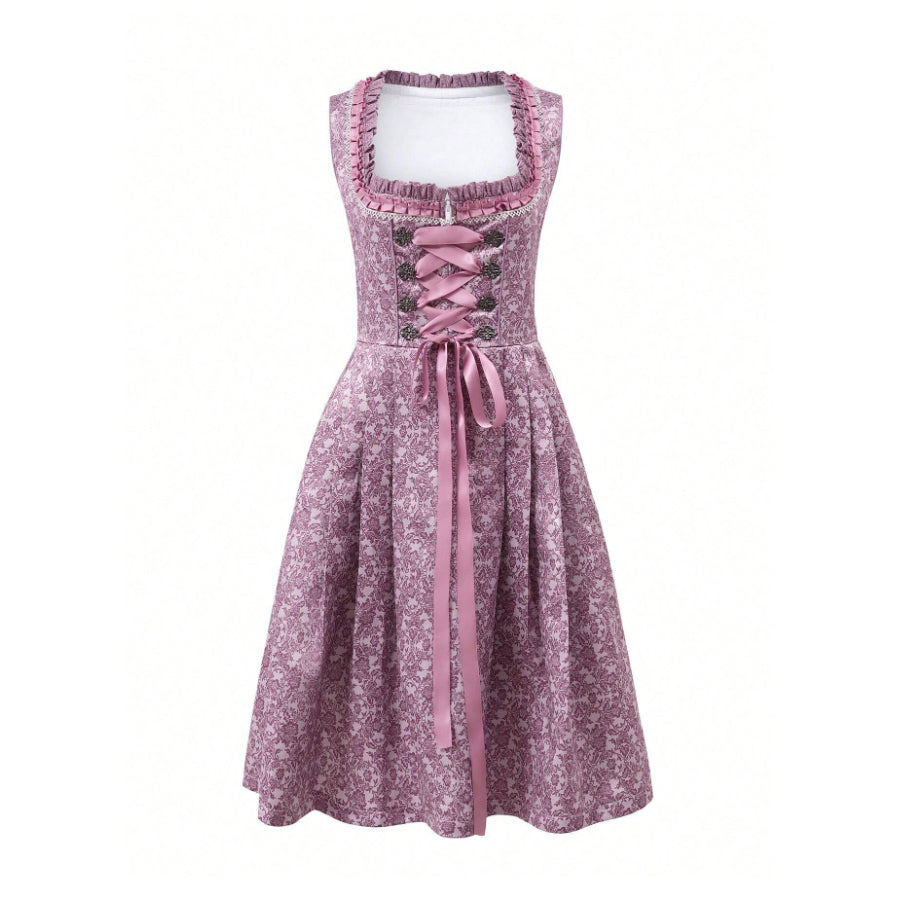 Dirndl with lace-trimmed apron – Oktoberfest | Elegant traditional dress with fine details 2