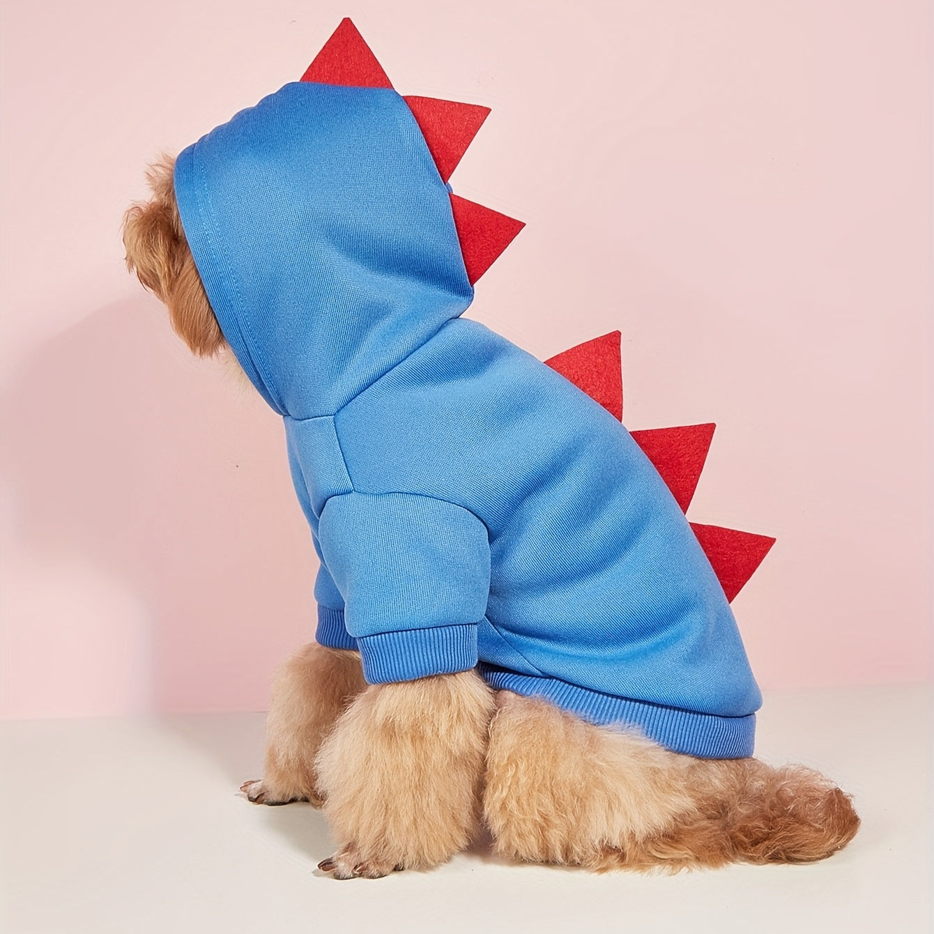Dog Halloween Costume Fleece Dinosaur Hoodie | Pet Outfit Warm 10