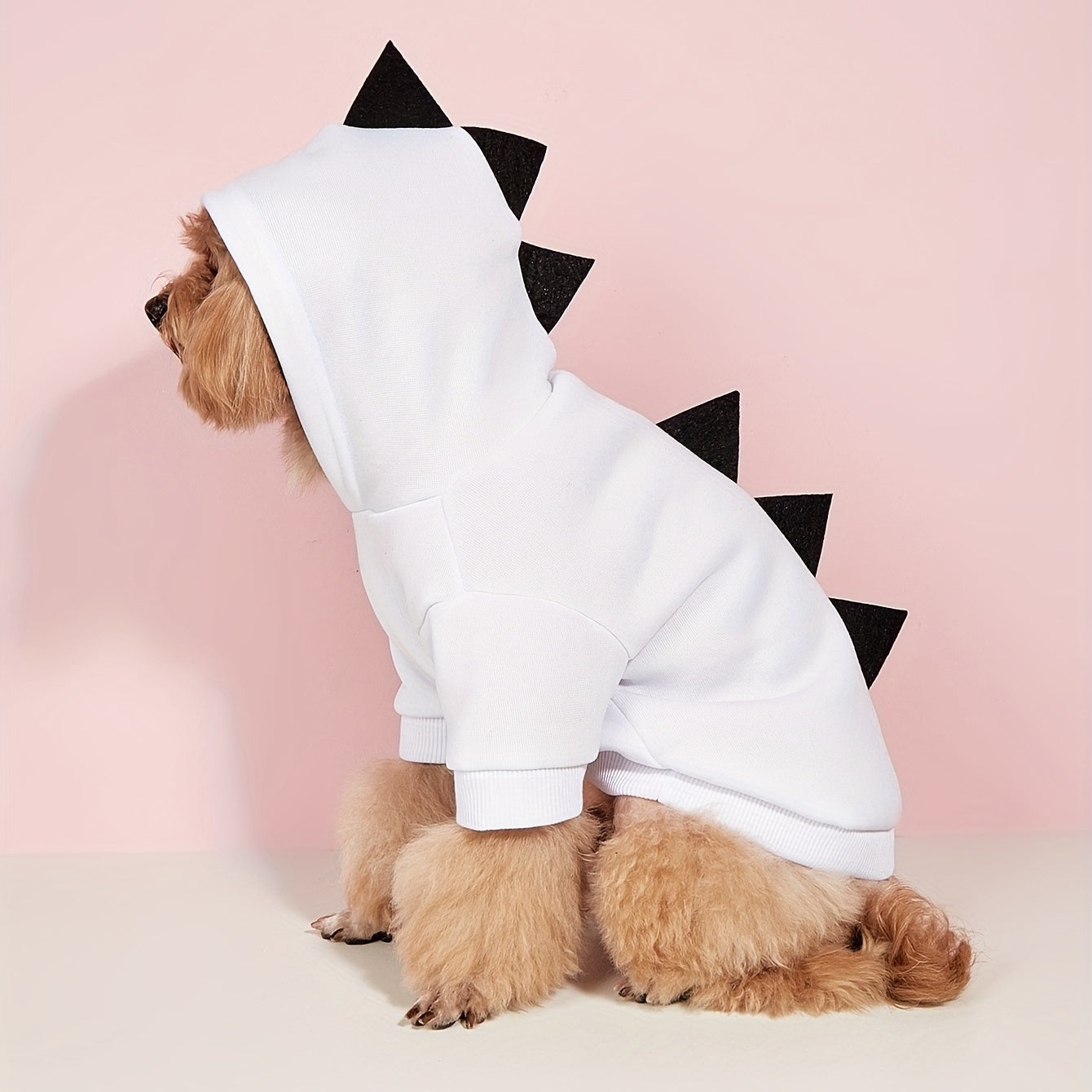 Dog Halloween Costume Fleece Dinosaur Hoodie | Pet Outfit Warm 9