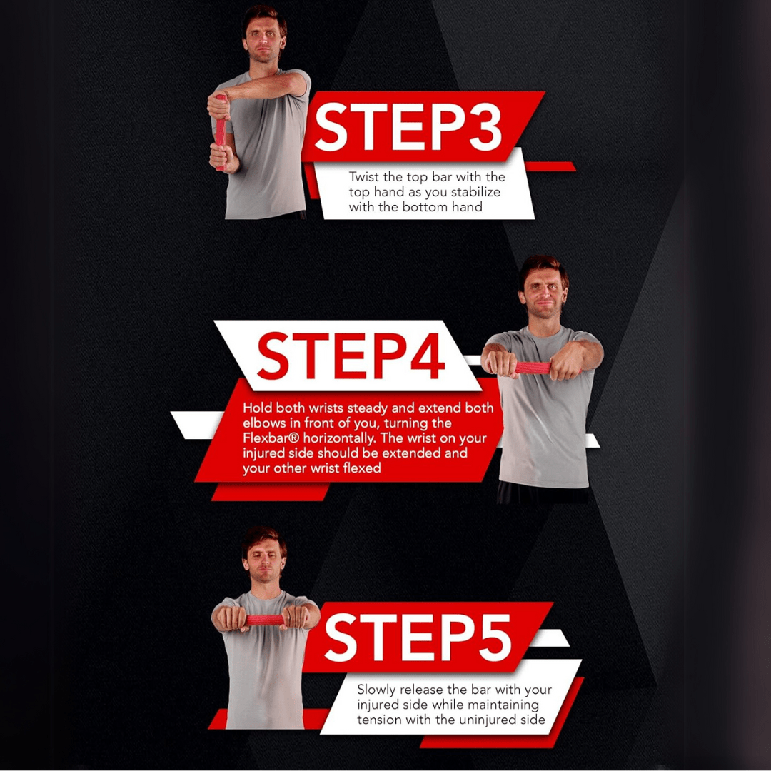 Elbowflex – therapy resistance bar for strengthening the wrist and forearm 5